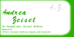 andrea zeisel business card